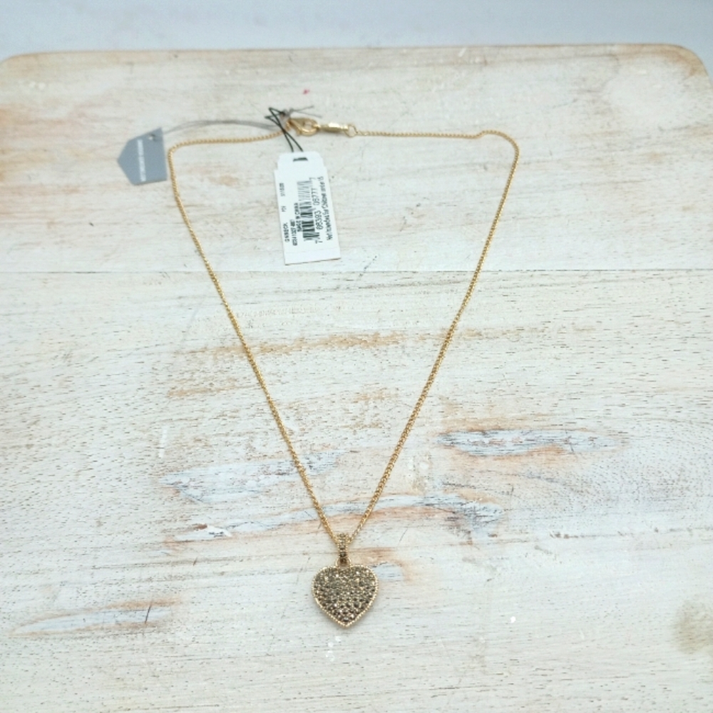 Judith Jack Gold Over Sterling Silver Reversible Heart Necklace